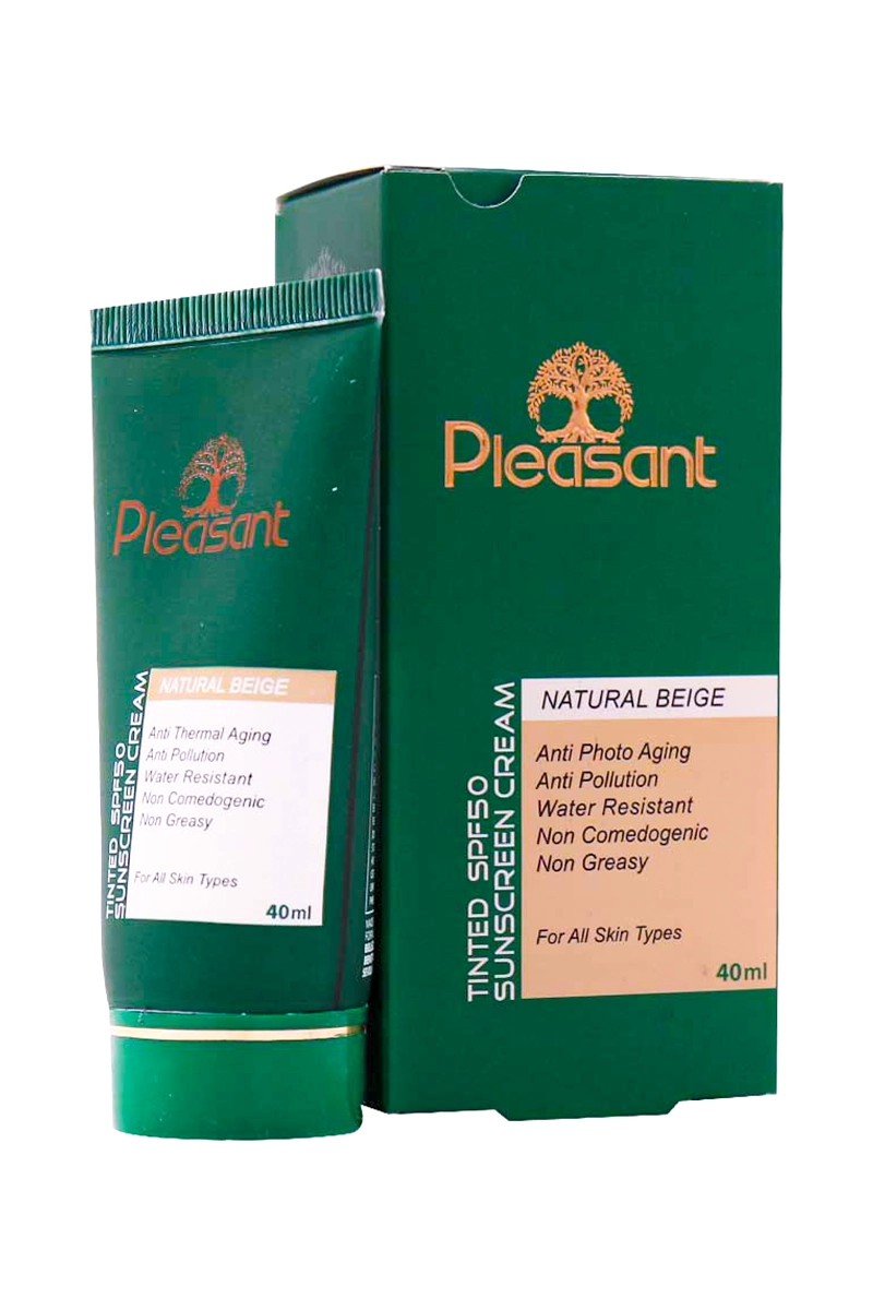 کرم ضد آفتاب رنگی SPF50 پلزنت